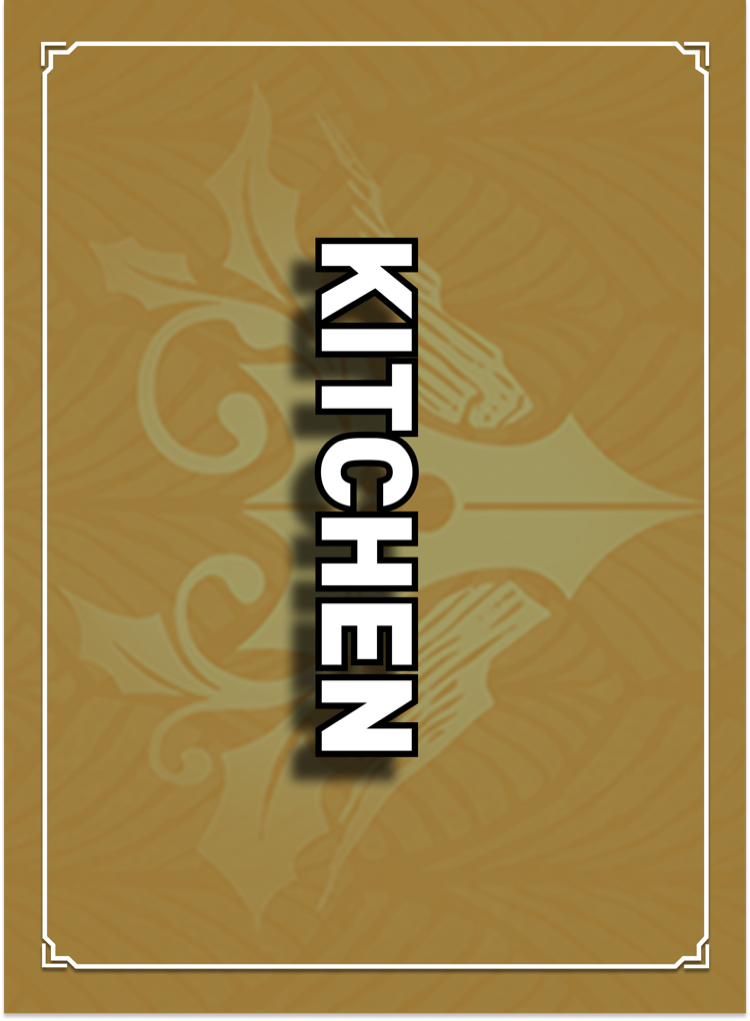 Kitchen Menu card back