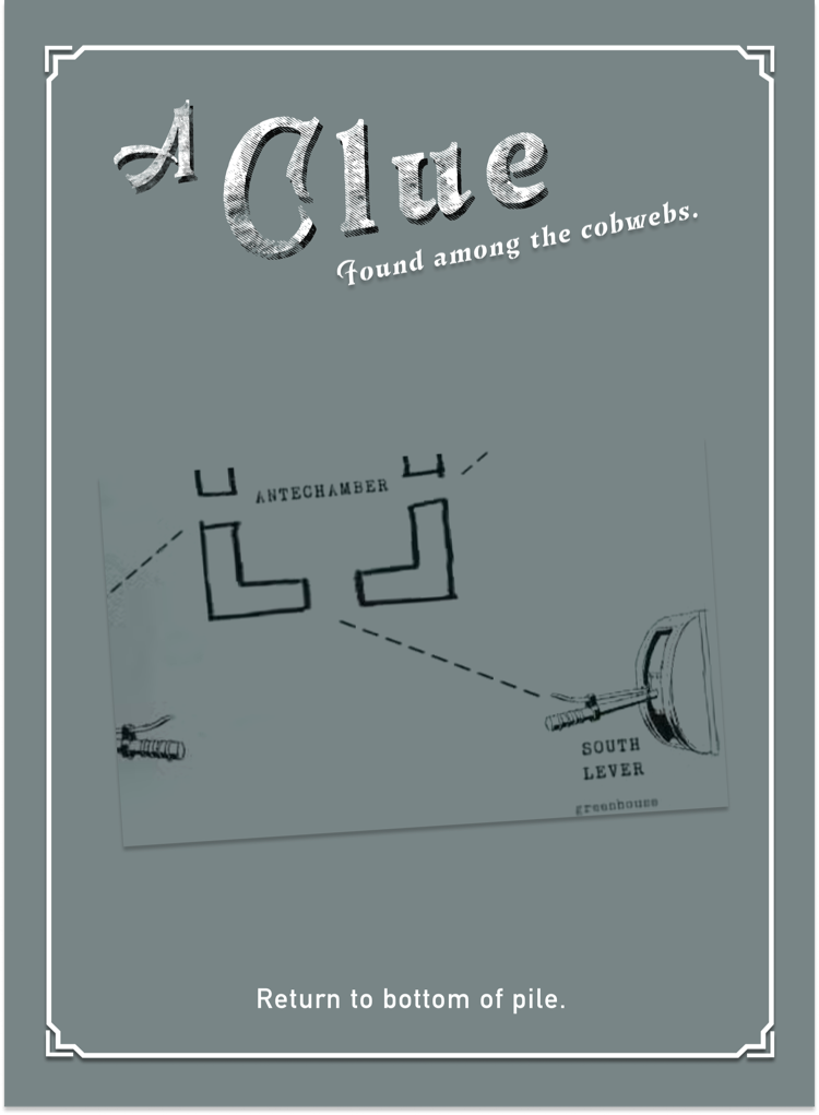 Lever Clues card