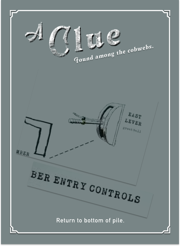Lever Clues card
