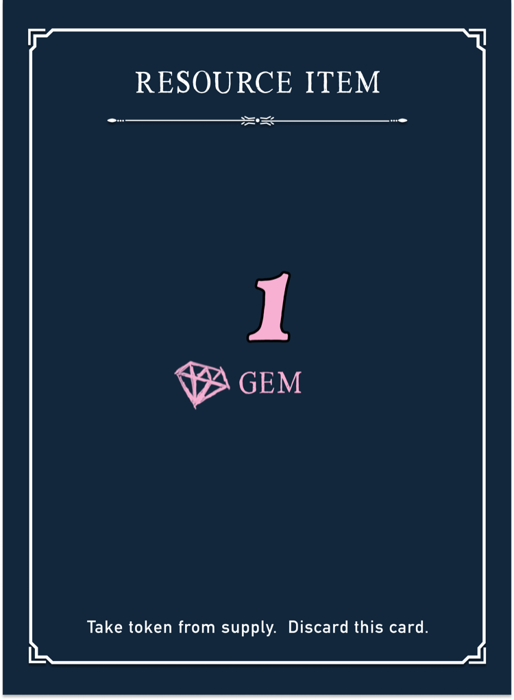 Resource Items card