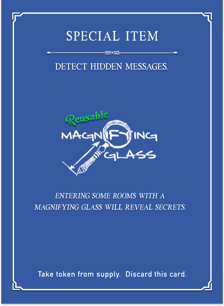 Special Items card