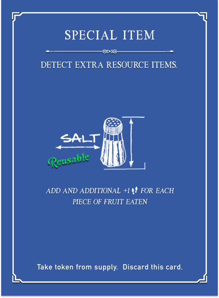 Special Items card