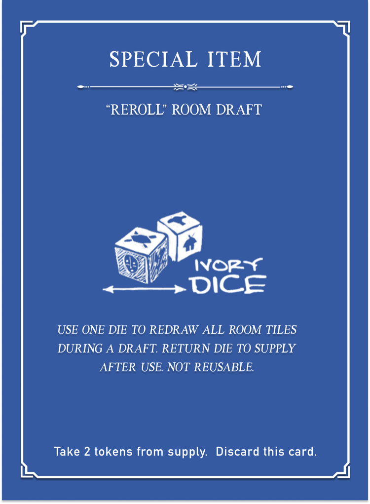 Special Items card